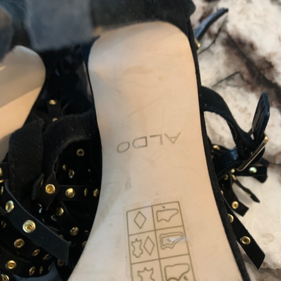 Also black suede double fring strap heels. Worn 3x 125 retail - Picture 6 of 9